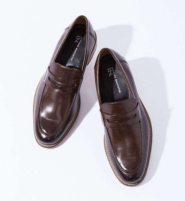 alfredoBANNISTER「【SHOO IN SHOE】定番 コインローファー/ビジネスシューズ」|ローファー|ダークブラウン