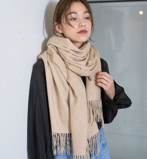 Rouge vif「カシミヤ無染色ストール」|マフラー|