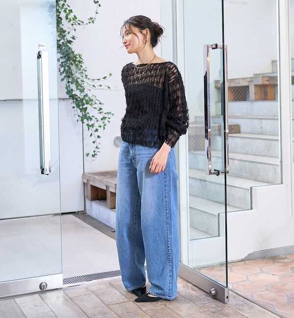 Rouge vif「【一部店舗限定】フェザーチュールブラウス」|シャツ・ブラウス|