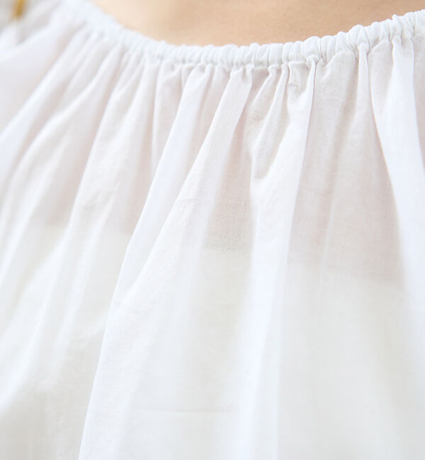 Rouge vif「コットンギャザーパフブラウス」|シャツ・ブラウス|