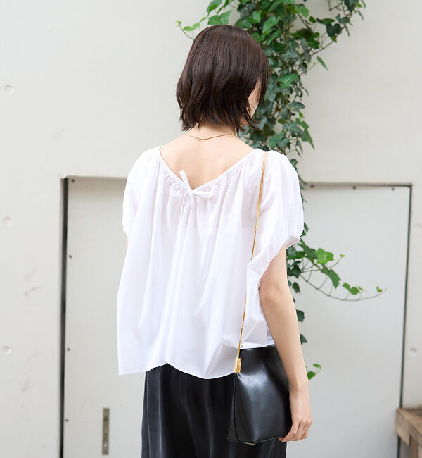 Rouge vif「コットンギャザーパフブラウス」|シャツ・ブラウス|