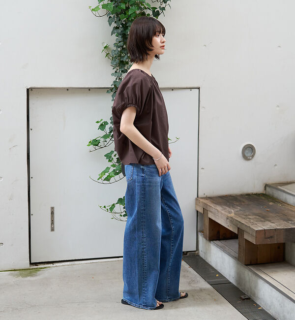 Rouge vif「コットンギャザーパフブラウス」|シャツ・ブラウス|