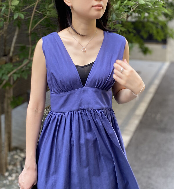 Rouge vif「麻混3WAYウエストリボンワンピース」|ワンピース|