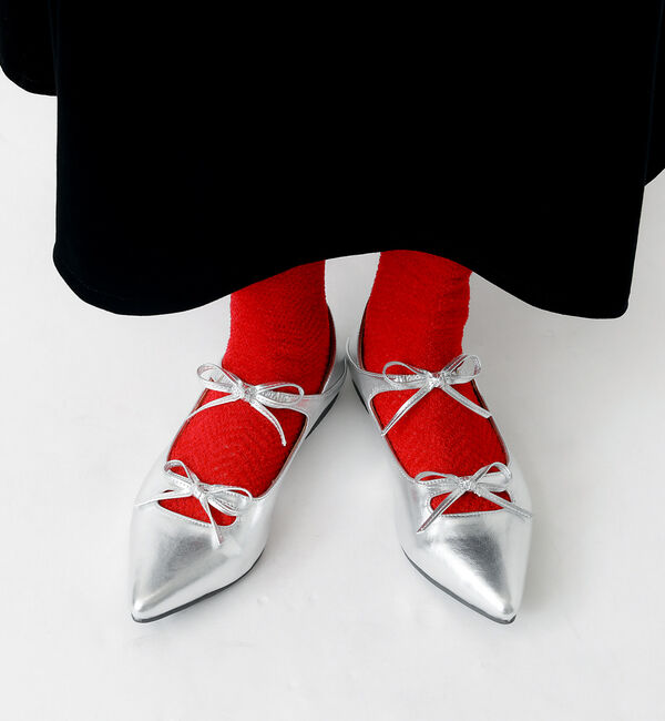 Rouge vif「【YUQRI/ユクリ】Fluffyherringbone/靴下/フェミニン/ロマ」|ソックス|