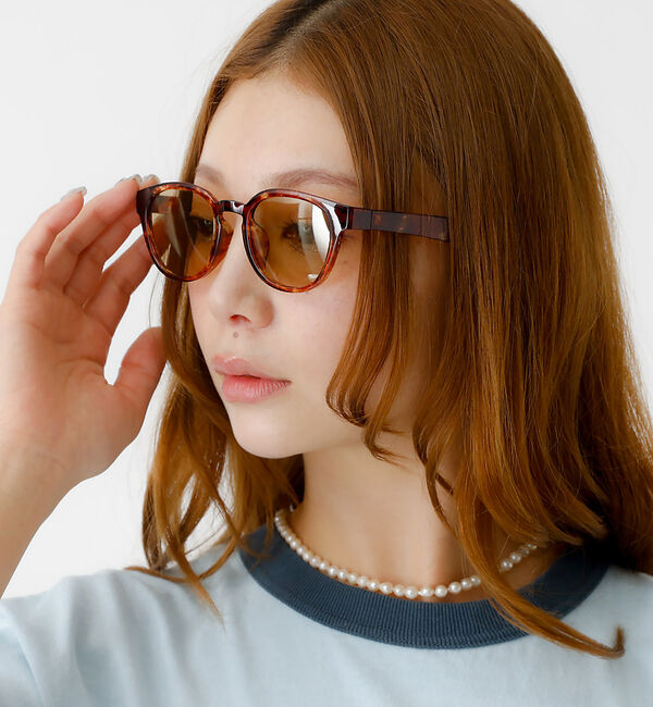 Rouge vif「【jugaad14/ジュガードフォーティーン】COVE CLEAR/サングラス/」|メガネ|ブラウン系その他1