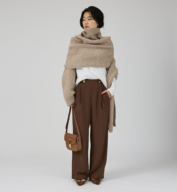 Rouge vif「【IRONING/アイロニング】high neck 2way muff ハイネッ」|ニット・セーター|