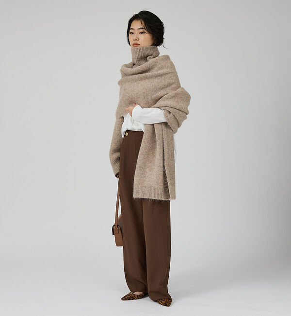 Rouge vif「【IRONING/アイロニング】high neck 2way muff ハイネッ」|ニット・セーター|