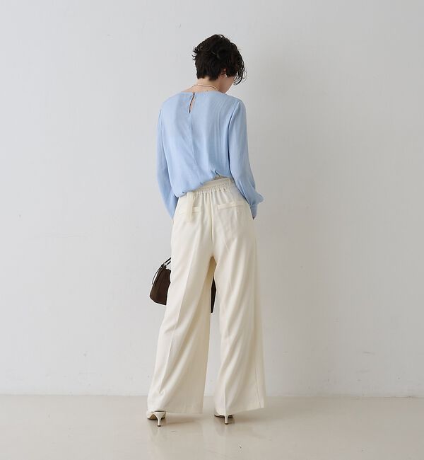 Rouge vif「【新色登場】【一部店舗限定】【3サイズ展開】ベルト付きハイウエストタックパンツ」|その他|