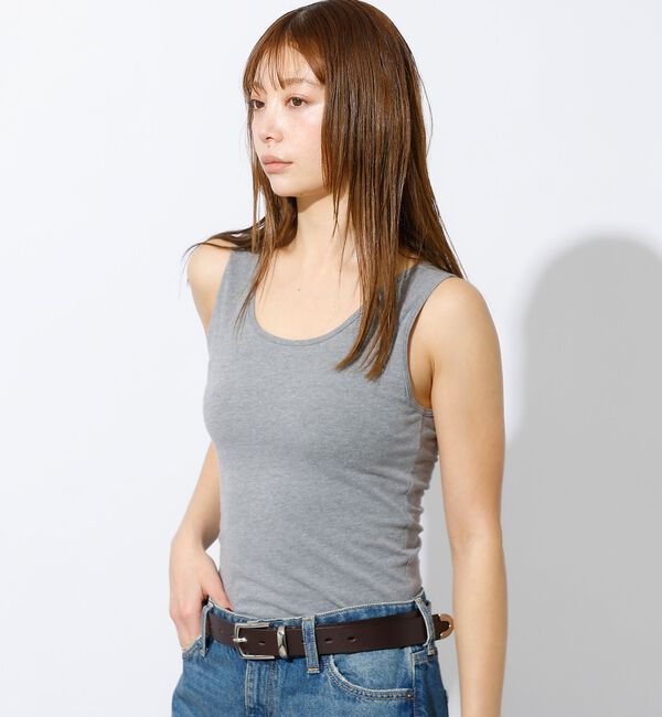 Rouge vif「【Hanes / ヘインズ】カップ付きタンクトップ / ベア天竺 / コットン」|キャミソール|