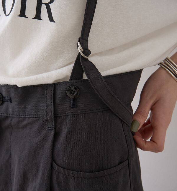 Rouge vif「2WAYサスペンダータックワイドパンツ」|その他|