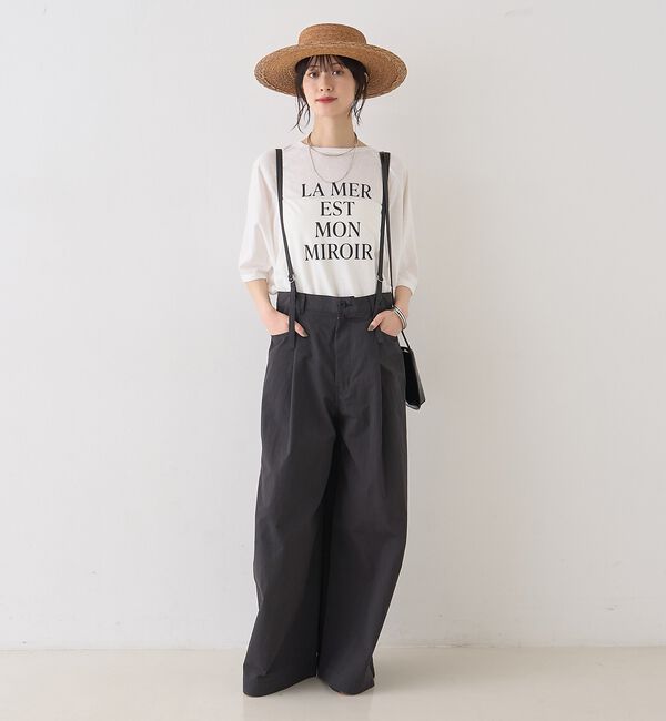 Rouge vif「2WAYサスペンダータックワイドパンツ」|その他|
