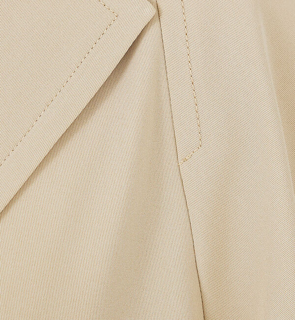 qualite「ドレープツイル2WAYコート」|トレンチコート|