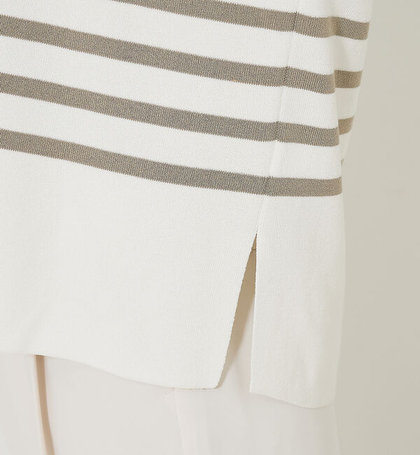 qualite「コットンストレッチハイネックニット」|ニット・セーター|