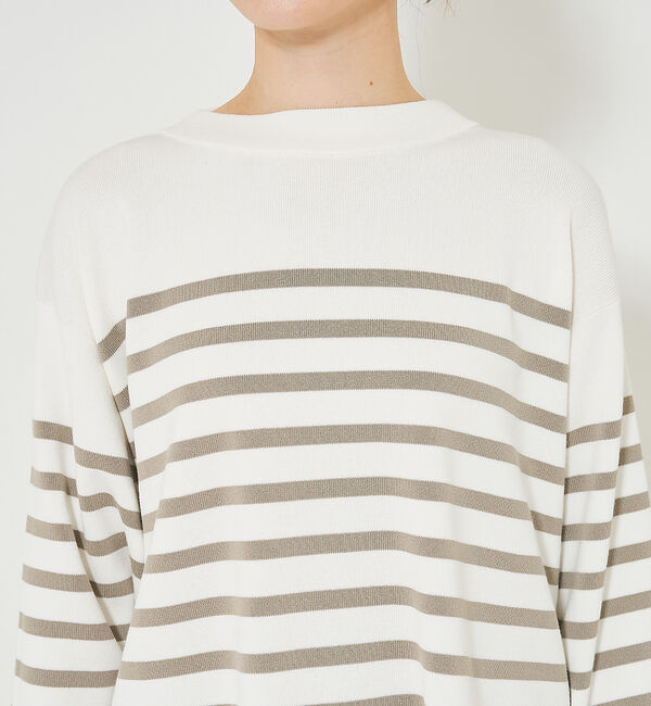 qualite「コットンストレッチハイネックニット」|ニット・セーター|