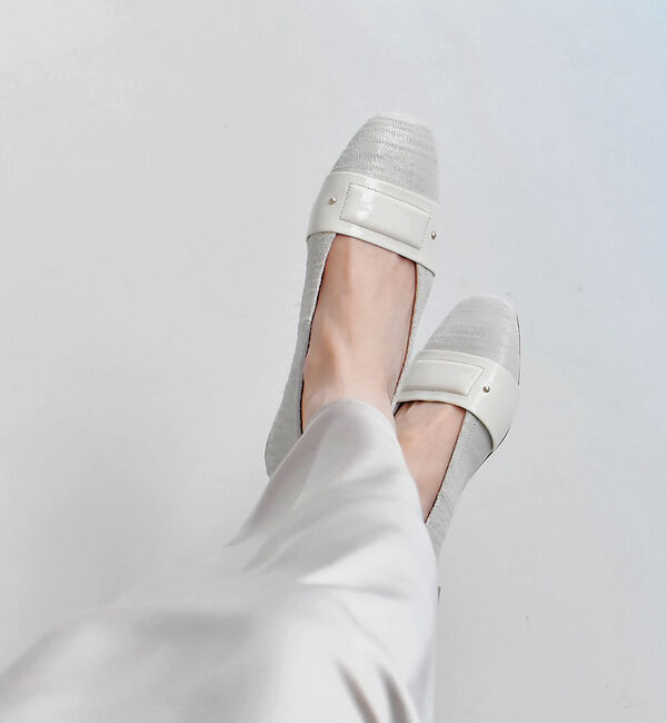 AU BANNISTER「ソフトレザー フラットパンプス」|パンプス|ホワイト