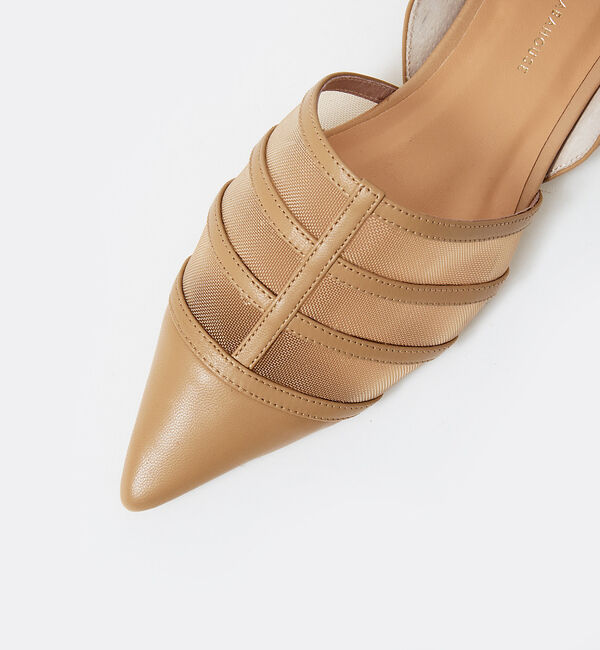 AU BANNISTER「メッシュポインテッドフラットパンプス」|パンプス|