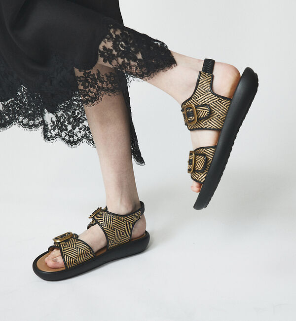 AU BANNISTER「【LAROUTE/軽量】ダブルベルトスポーツサンダル」|サンダル|その他