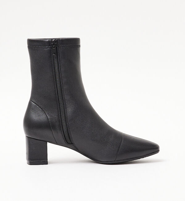 AU BANNISTER「【最高ブーツ/ 5cmヒール】ストレッチショートブーツ」|ショートブーツ|