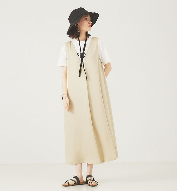 abahouse mavie「【大人のいちまんワンピ】2WAYジャンパースカート」|ジャンパースカート|