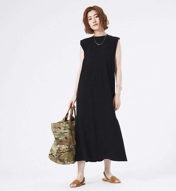 abahouse mavie「【大人のいちまんワンピ】カットリブレイヤード風ワンピ」|ワンピース|