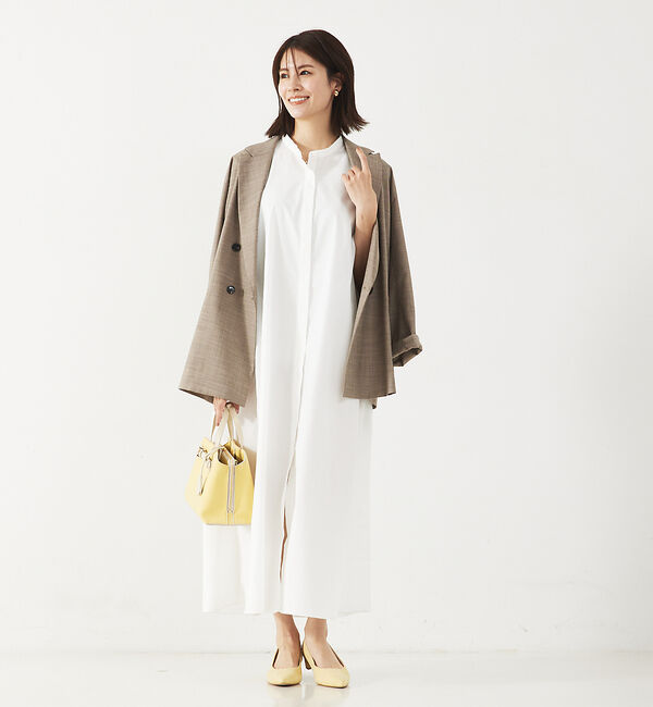 abahouse mavie「【大人のいちまんワンピ】ブロードノースリシャツワンピ」|ワンピース|