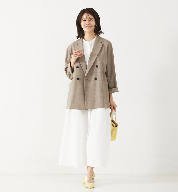 abahouse mavie「【大人のいちまんワンピ】ブロードノースリシャツワンピ」|ワンピース|