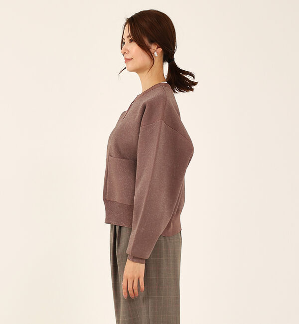 abahouse mavie「ラメプレーティングブルゾン」|ブルゾン・スタジャン|