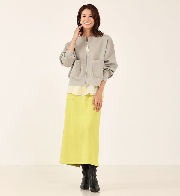 abahouse mavie「ラメプレーティングブルゾン」|ブルゾン・スタジャン|