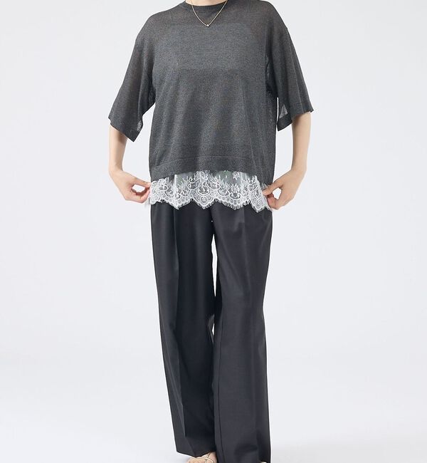 abahouse mavie「シアーニットプルオーバー」|ニット・セーター|