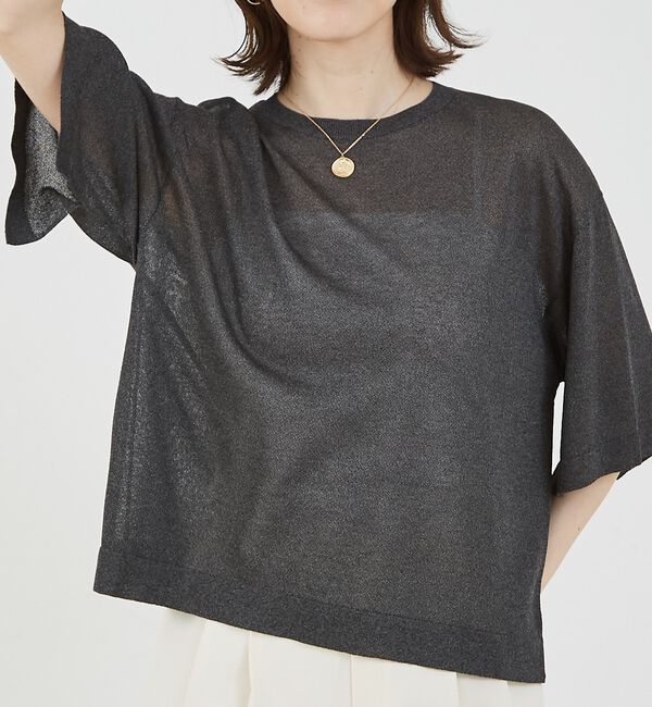 abahouse mavie「シアーニットプルオーバー」|ニット・セーター|