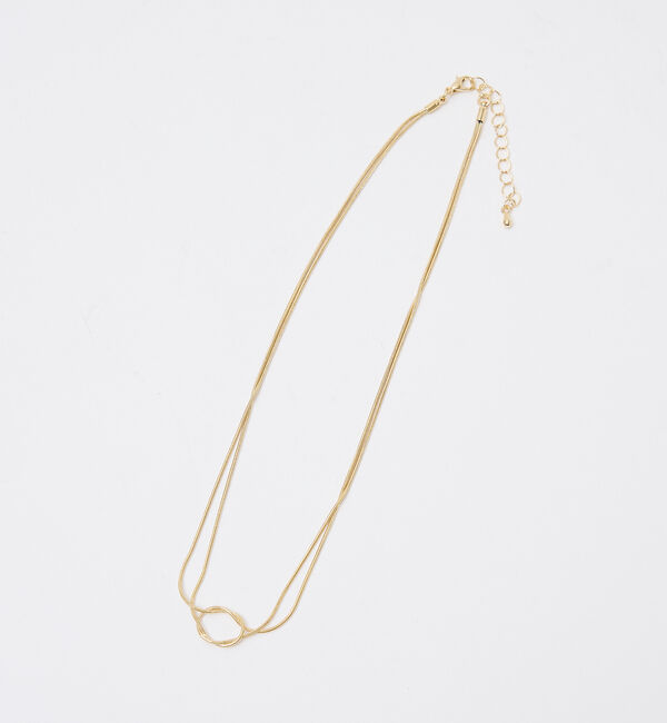 abahouse mavie「ノットショートネックレス」|ネックレス|