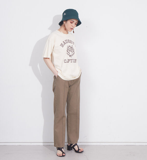 NOMINE「ピンタックデニムパンツ」|デニム|