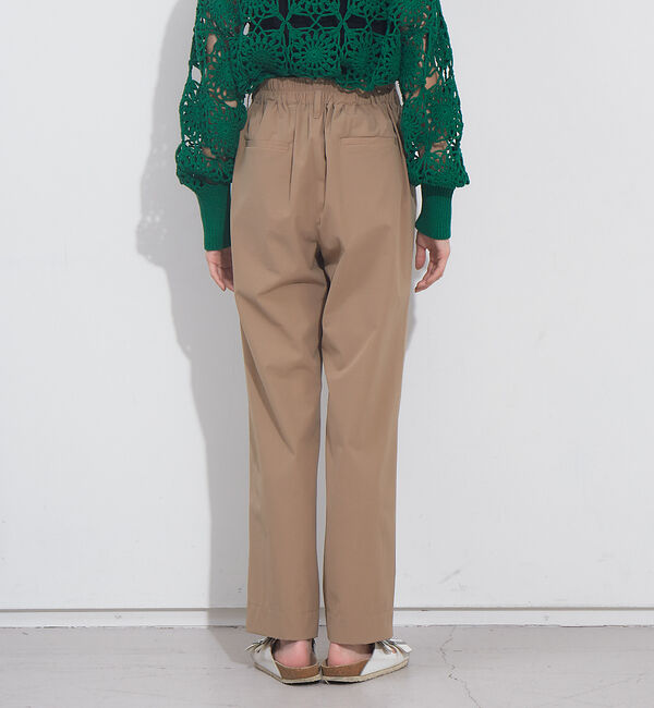 NOMINE「後ろゴムハイウエストタックパンツ」|スラックス|