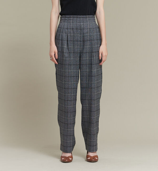 NOMINE「【セットアップ可能】チェックタックパンツ」|スラックス|