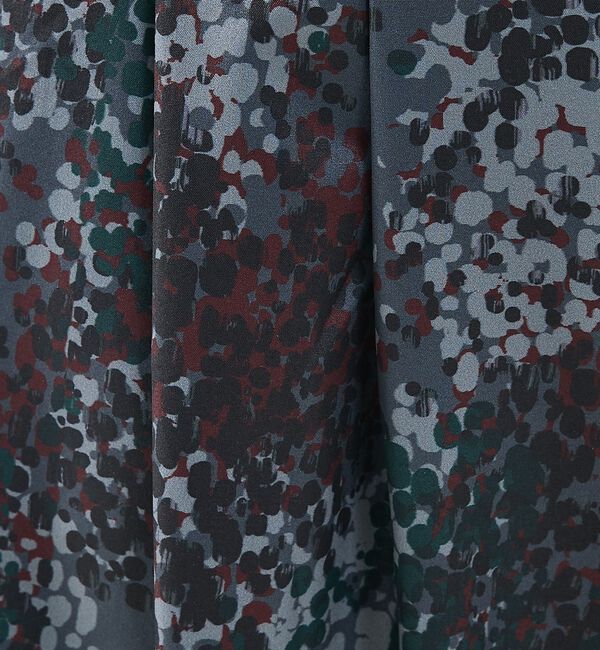 NOMINE「水彩アート ニュアンス柄 タックパンツ【予約】」|その他|