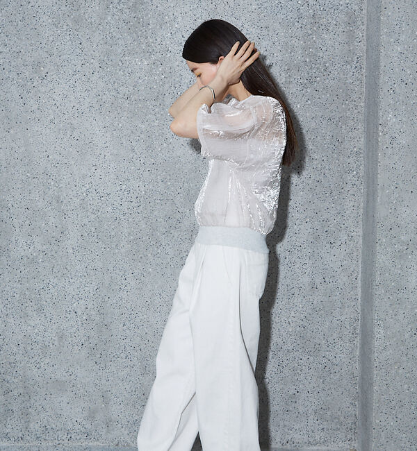 NOMINE「【セットアップ着用可】シャイン リンクル Ｔシャツ」|Tシャツ・カットソー|