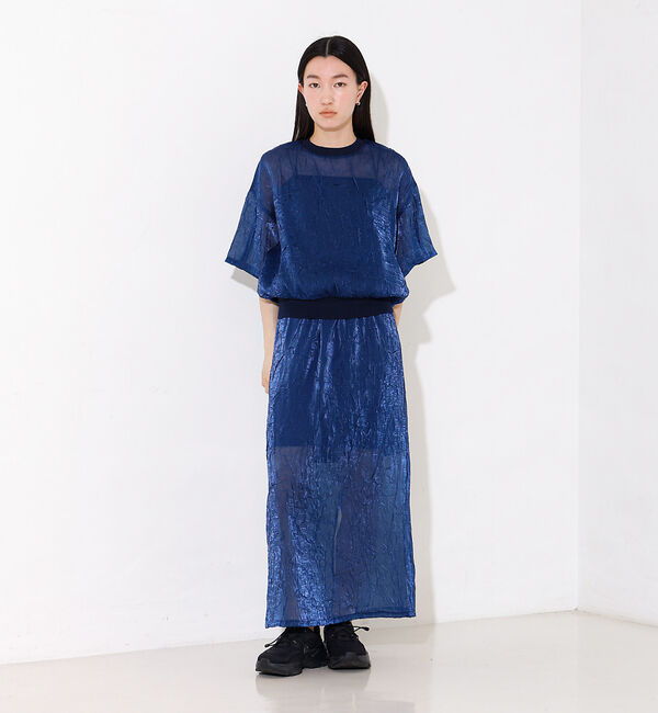 NOMINE「【セットアップ着用可】シャイン リンクル Ｔシャツ」|Tシャツ・カットソー|