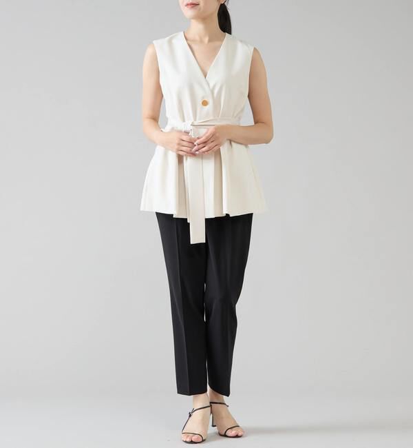 TIARA「リボンアクセントジレ」|シャツ・ブラウス|