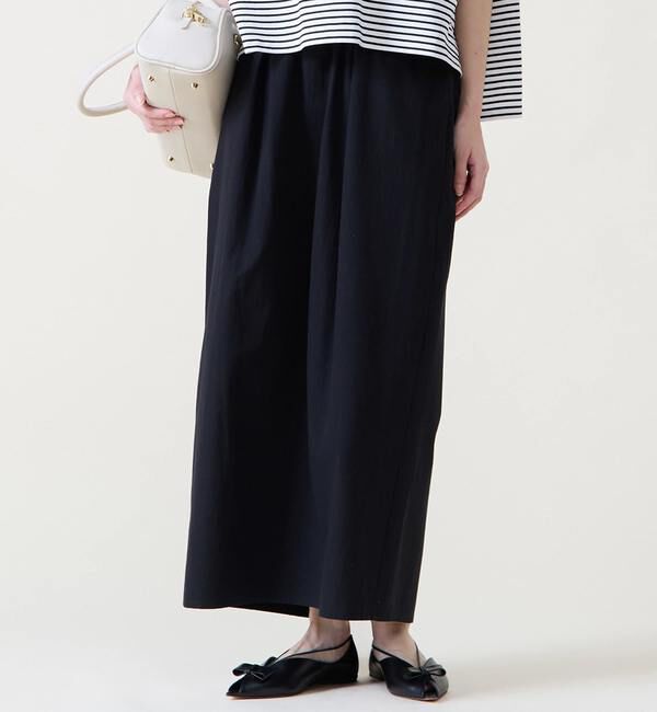 TIARA「タックコクーンスカート」|スカート|ブラック