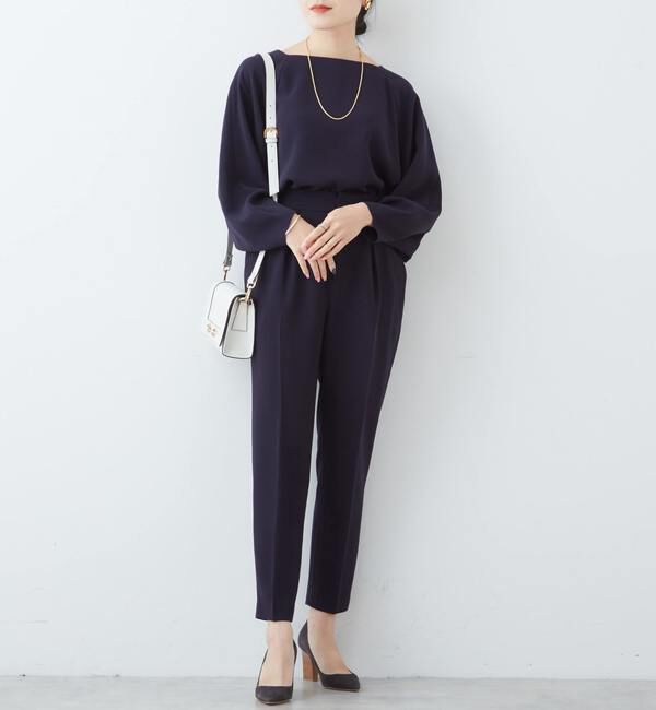 Liesse「タックパンツ（セットアップ対応可）」|その他|ネイビー
