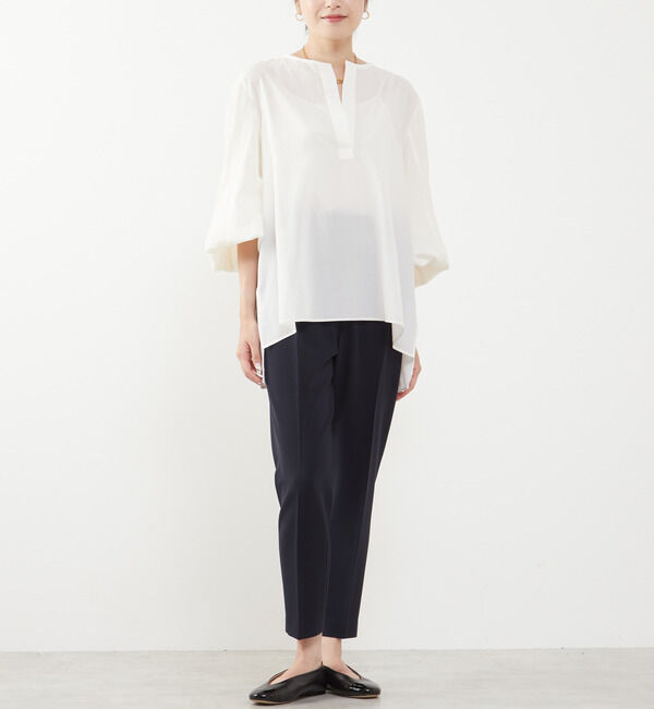 Liesse「パフスリーブスキッパーブラウス」|シャツ・ブラウス|