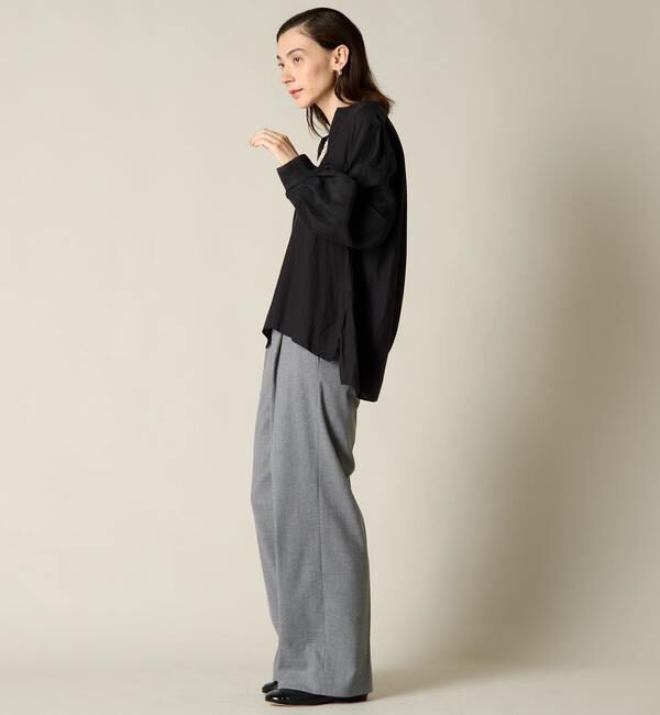 Liesse「パフスリーブスキッパーブラウス」|シャツ・ブラウス|