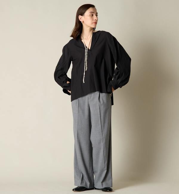 Liesse「パフスリーブスキッパーブラウス」|シャツ・ブラウス|