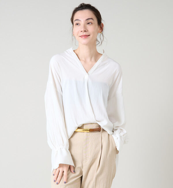 Liesse「ギャザーシャツ」|シャツ・ブラウス|