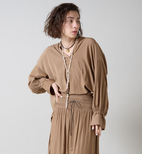 Liesse「ギャザーシャツ」|シャツ・ブラウス|