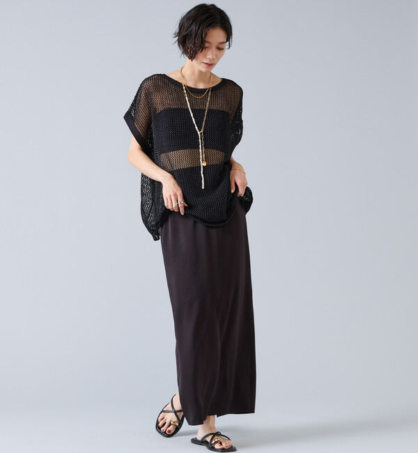 Liesse「マルチウェイメッシュスリッニット」|ニット・セーター|