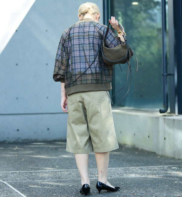 Soffitto「チェック柄シアーブルゾン」|ブルゾン・スタジャン|