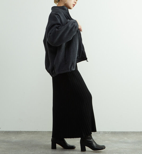 SOFFITTO「ジップ付きオーバーサイズフリースブルゾン」|ブルゾン・スタジャン|