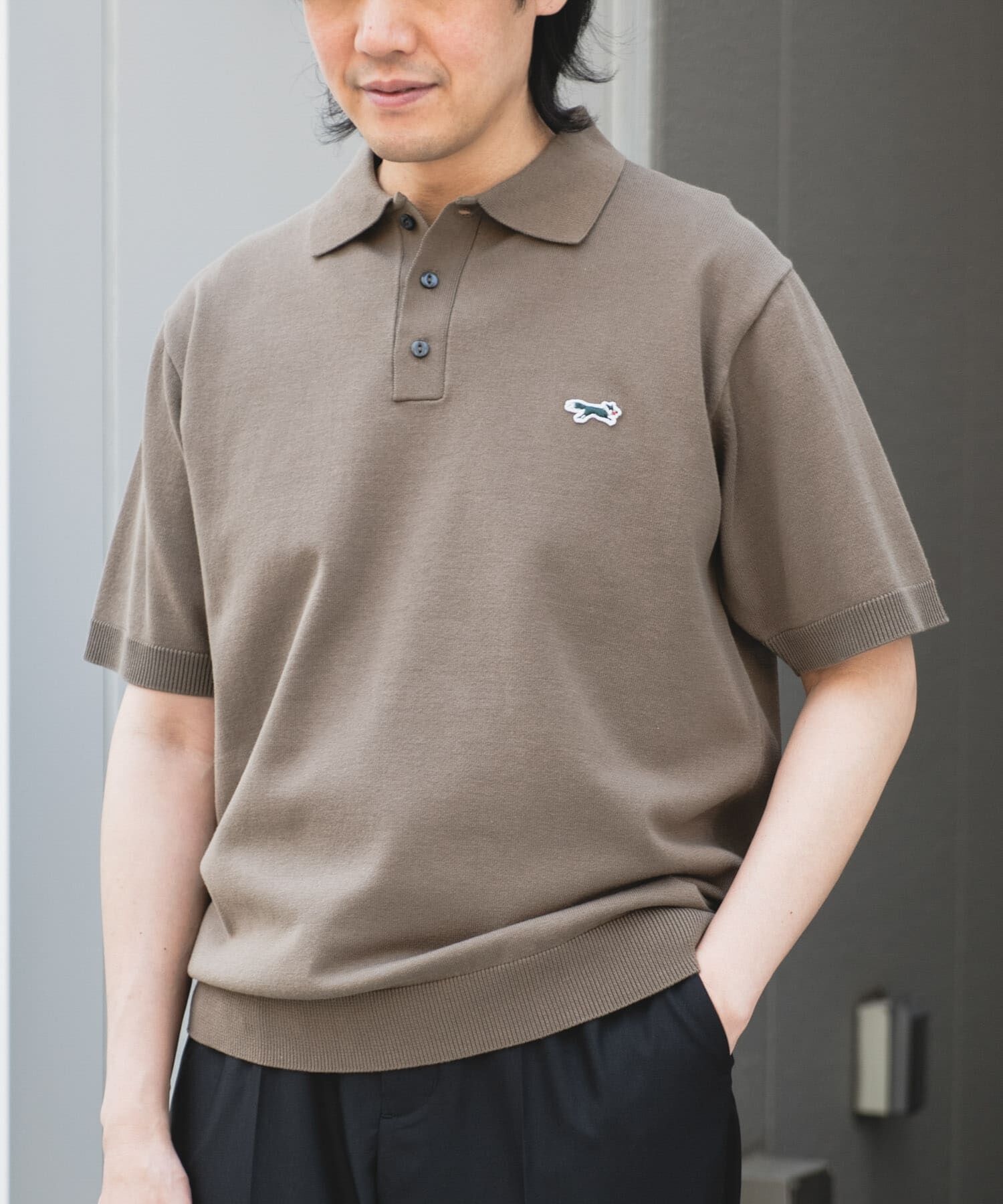 URBAN RESEARCH DOORS「『XLサイズ/WEB限定』『別注』PENNEYS&times;DOORS　THE FOX ハイゲージ ニットポロ」|ポロシャツ|