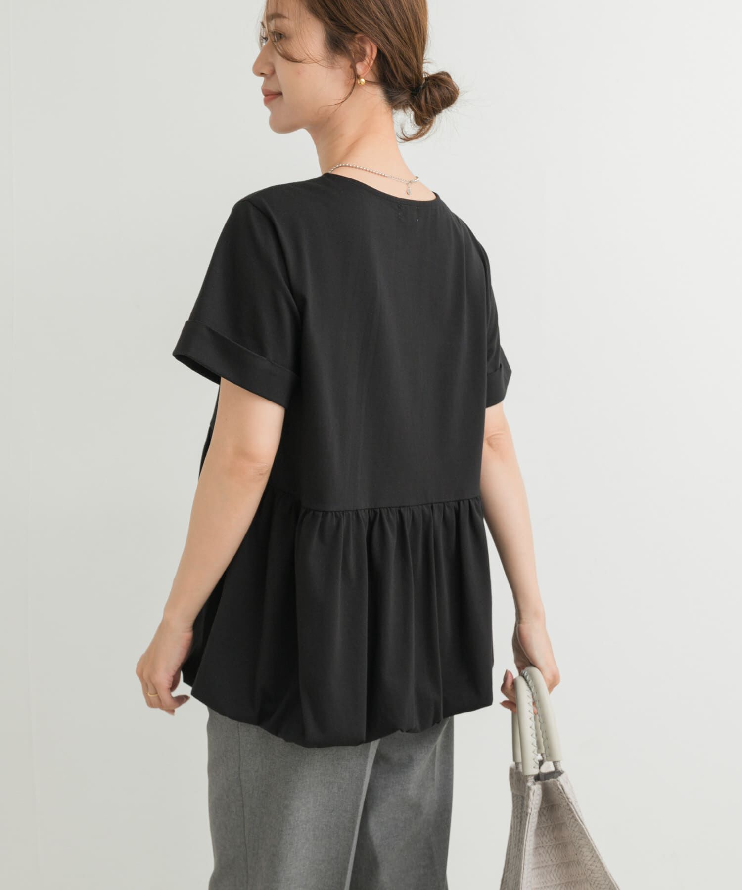 URBAN RESEARCH DOORS「ペプラムバルーンTシャツ」|Tシャツ・カットソー|